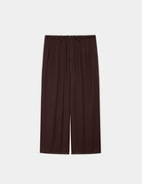 A25C01PT02C ORGANIC WOOL 2/80 GABARDINE TRIPLE PLEATED EASY TROUSERS