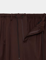 A25C01PT02C ORGANIC WOOL 2/80 GABARDINE TRIPLE PLEATED EASY TROUSERS