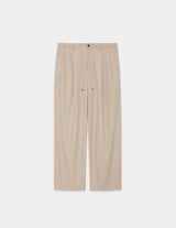 A25C04PT02C ORGANIC COTTON GABARDINE DOUBLE PLEATED EASY TROUSERS