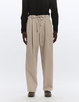 A25C04PT02C ORGANIC COTTON GABARDINE DOUBLE PLEATED EASY TROUSERS