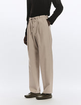A25C04PT02C ORGANIC COTTON GABARDINE DOUBLE PLEATED EASY TROUSERS