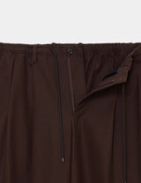 A25C04PT02C ORGANIC COTTON GABARDINE DOUBLE PLEATED EASY TROUSERS
