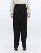 A25C06PT02C ORGANIC WOOL SURVIVAL CLOTH® TRIPLE PLEATED WIDE TROUSERS