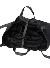 F039 GABARDINE ZIPPY TOTE BLACK (L)