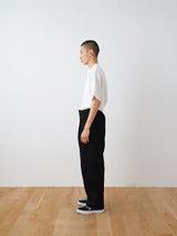 23103A HARD-TWISTED TWILL WIDE PANTS