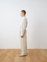 23103A HARD-TWISTED TWILL WIDE PANTS
