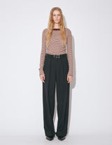 WORSTED DOESKIN 2TUCK PANTS
