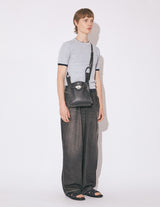 MARKET SHOULDER BAG IN SHRINK LEATHER