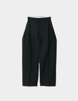 2/80 SHEER PIQUE SIDE TUCK WIDE PANTS