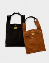 OILED LEATHER LARGE MARKET BAG
