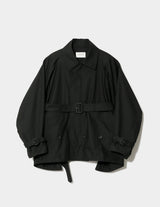 DOUBLE-END TECHNICAL TWILL TRENCHCOAT