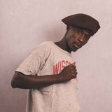 D-00625 LEATHER BERET 62