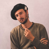 D-00625 LEATHER BERET 62