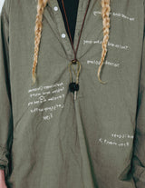 INNAT09-S04 HAND-EMBROIDERED MESSAGE SHIRT (LIMITED)