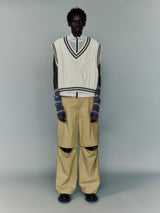 25SPT-#634S WASHED COTTON BROAD REMOVAL 6PK CARGO PANTS