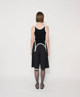 25SPT-#637S WASHED COTTON BROAD SHORT PANTS