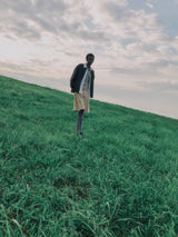 25SPT-#637S WASHED COTTON BROAD SHORT PANTS