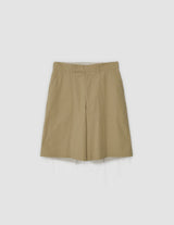 25SPT-#637S WASHED COTTON BROAD SHORT PANTS