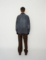 25WJK-#918S 8W COTTON CORDUROY LEATHER COLLAR COVERALL