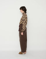 25WPT-#422S 8W COTTON CORDUROY TUCK 5 POCKET PANTS