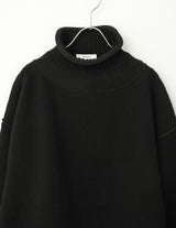 KON-KN01253 HIGH NECK KNIT PULLOVER