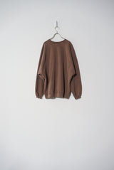 KON-CS01233 PIGMENT DYE DOLMAN SWEAT