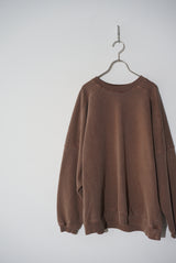 KON-CS01233 PIGMENT DYE DOLMAN SWEAT