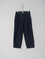 KON-PT04233 2PLEAT DENIM SLACKS