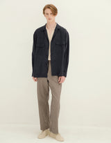 KS26SSH04 SILK MILITARY SHIRT JACKET