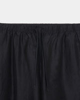 M25C08PT01C WOOL SILK HIGH COUNT TYPEWRITER ADJUSTABLE HEM EASY WIDE PANTS