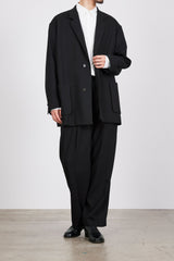 A24A-15PT01C DRY VOILE TWILL DOUBLE PLEATED EASY TROUSERS