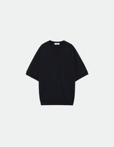 M23A-12CS02B RECYCLE SUVIN ORGANIC COTTON KNIT V GUSSET CREW NECK