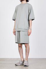 M23A-12CS02B RECYCLE SUVIN ORGANIC COTTON KNIT V GUSSET CREW NECK