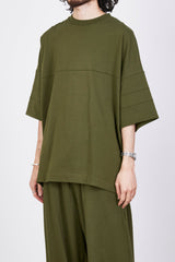 M23A-12CS03B RECYCLE SUVIN ORGANIC COTTON KNIT FOOTBALL TEE WIDE