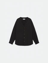 M23B-01SH01C SUPER120’S WOOL WASHER TROPICAL BAND COLLAR SKIPPER SHIRT