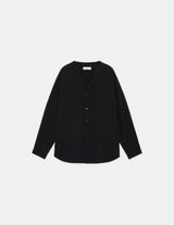 M23B-01SH01C SUPER120’S WOOL WASHER TROPICAL BAND COLLAR SKIPPER SHIRT