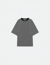 M23B-06CS01B ORGANIC COTTON 32G KNIT BORDER TEE S/S