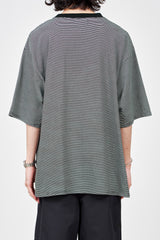 M23B-06CS01B ORGANIC COTTON 32G KNIT BORDER TEE S/S