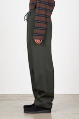 A23C-02PT02C ORGANIC COTTON GABARDINE FLAT FRONT EASY TROUSERS