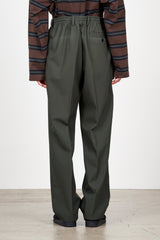 A23C-02PT02C ORGANIC COTTON GABARDINE FLAT FRONT EASY TROUSERS