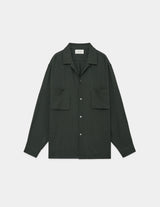 A23C-11SH01C 2/72 ORGANIC WOOL VIYELLA OPEN COLLAR SHIRT