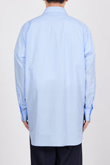 A24A-09SH02C ORGANIC GIZA TYPEWRITER W COLLAR LONG SHIRT