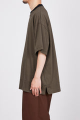 A24A-20CS01B ORGANIC COTTON BORDER KNIT BOX TEE