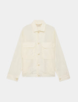 A25A02SH01C ORGANIC GIZA TYPEWRITER-CLOTH TAILORED SHIRT JACKET