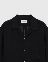 A26B09SH02B ORGANIC WOOL RASCHEL NEW OPEN COLLAR S/S SHIRT