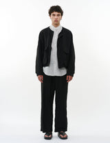 M26A09BL01C LINEN × ORGANIC COTTON × SILK LIGHT MOLESKIN HUNTING JACKET