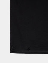 M26A16SH01B ORGANIC COTTON HIGH TWISTED DOBBY CLOTH OPEN COLLAR S/S SHIRT