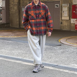 MA-S-701 WOOL CHECK BIG SHIRT