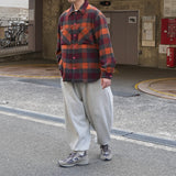 MA-S-701 WOOL CHECK BIG SHIRT