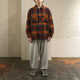 MA-S-701 WOOL CHECK BIG SHIRT